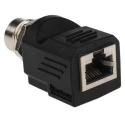 Amphenol Industrial Straight Circular Connector Adapter 1 Female 1 Male 1000V, 4A, Gold Plated Copper RJS-12D04FF-LS8001