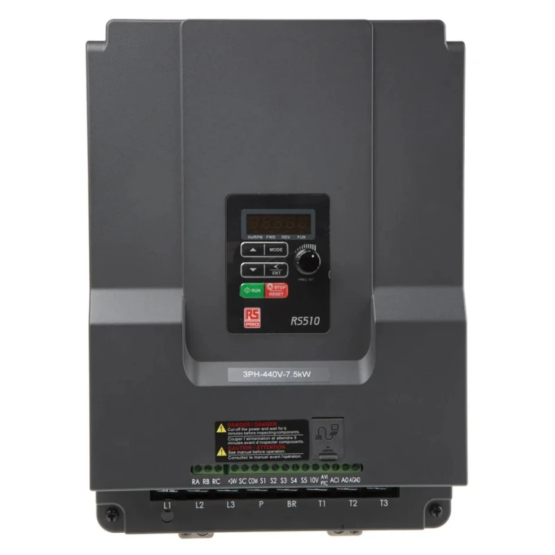 RS PRO Inverter Drive 7.5 kW 3 Phase Vector Control 480V 17.5A RS510 Series