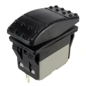RS PRO DPDT, On-Off-On On-Off-(On) Rocker Switch Panel, Polyamide Housing, Panel Mount, 16/20A, IP67, 21.1 x 37 mm 174-8345