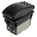 RS PRO Illuminated DPST Momentary Mom-Off Rocker Switch Panel 5A 30V DC 250V AC IP67 174-8351