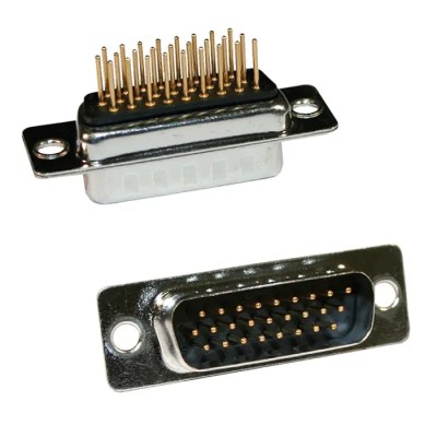 Norcomp 180 44 Way Straight 2.29 mm Pitch Through Hole D-Sub Connector with 4-40 Board Lock Female 180-M44-213R911