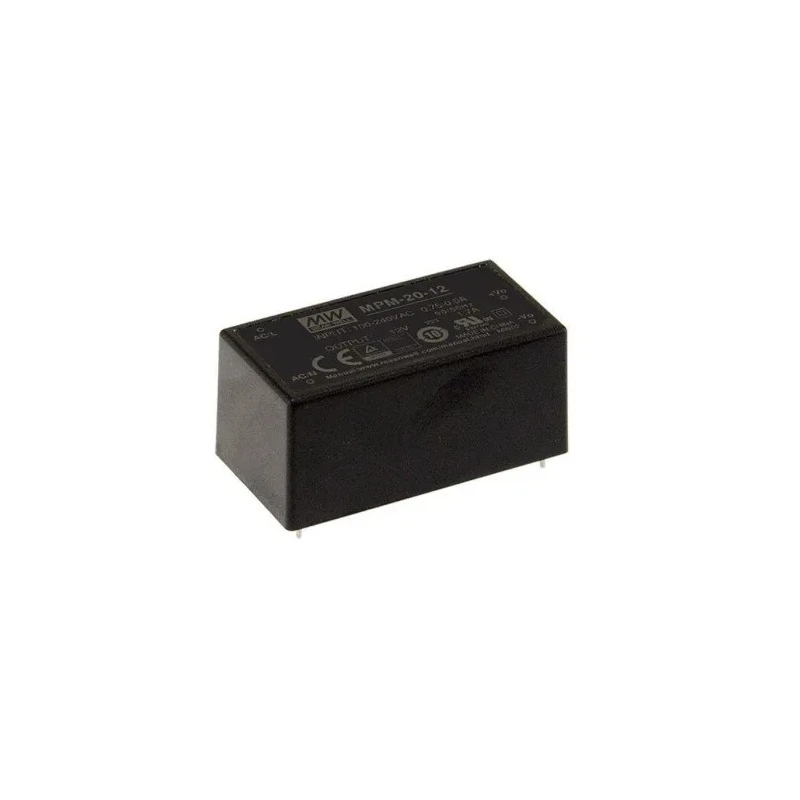 MEAN WELL MPM-20-12 Switching Power Supply 12V DC 21.6W 264V AC MPM-20-12
