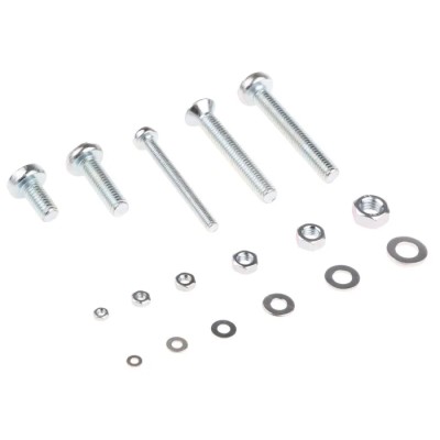 RS PRO Steel 3165 Piece Pozidriv Drive Machine Screw Drive Screw/Bolt Kit 281-962