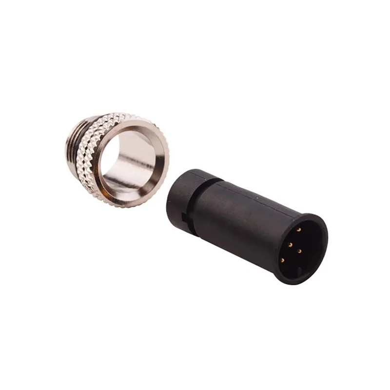 Norcomp Circular Connector 8 Contacts Panel Mount Socket Female M12 Connector IP67 Thermoplastic 125V 5A 860-008-213R004