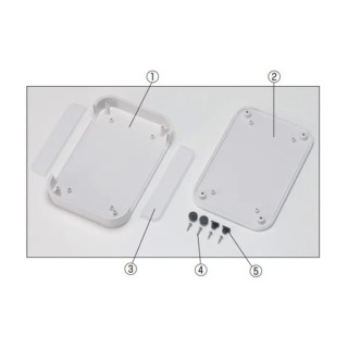 Takachi Electric Industrial PF Series White Lid ABS Enclosure IP40 22.5mm x 100mm x 100mm PF10-2-10W