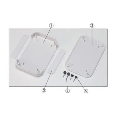 Takachi Electric Industrial PF Series White Lid ABS Enclosure IP40 22.5mm x 100mm x 100mm PF10-2-10W