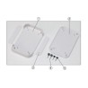 Takachi Electric Industrial PF Series White Lid ABS Enclosure IP40 50 mm x 175 mm x 175 mm PF18-5-18W