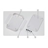 Takachi Electric Industrial Grey ABS Enclosure with Grey Lid, IP40, 50 mm x 120 mm x 175 mm PF18-5-12D