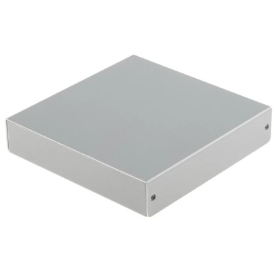 Takachi Electric Industrial MB Series Metallic Silver Aluminium Enclosure 25 mm x 120 mm x 120 mm MB12-3-12