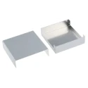 Takachi Electric Industrial MB Series Metallic Silver Lid Aluminium Enclosure 25 mm x 90 mm x 90 mm MB9-3-9