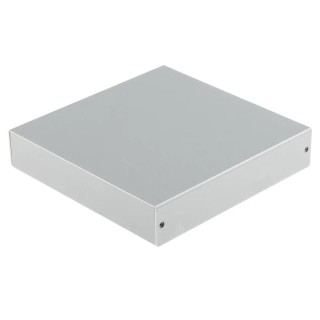 Takachi Electric Industrial MB Series Aluminium Enclosure with Metallic Silver Lid, 30 mm x 150 mm x 150 mm MB15-3-15