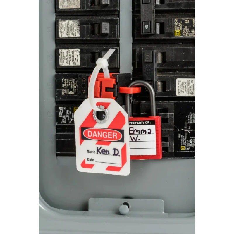 Brady Circuit Breaker Switch Lockout Polypropylene Fibreglass Reinforced Nylon Red TAGLOCK 120/277V CLAMP-ON BREAKER LO PK6