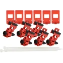 Brady Circuit Breaker Switch Lockout Polypropylene Fibreglass Reinforced Nylon Red TAGLOCK 120/277V CLAMP-ON BREAKER LO PK6