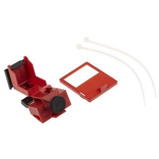 Brady Red 1-Lock Lockout Polypropylene Fibreglass Reinforced Nylon Circuit Breaker TAGLOCK 480/600V CLAMP-ON BRKR LO EA