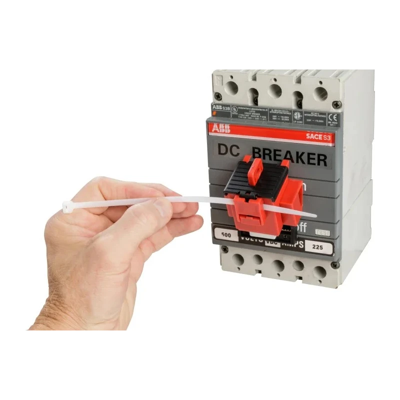 Brady Red 1-Lock Lockout Polypropylene Fibreglass Reinforced Nylon Circuit Breaker TAGLOCK 480/600V CLAMP-ON BRKR LO EA