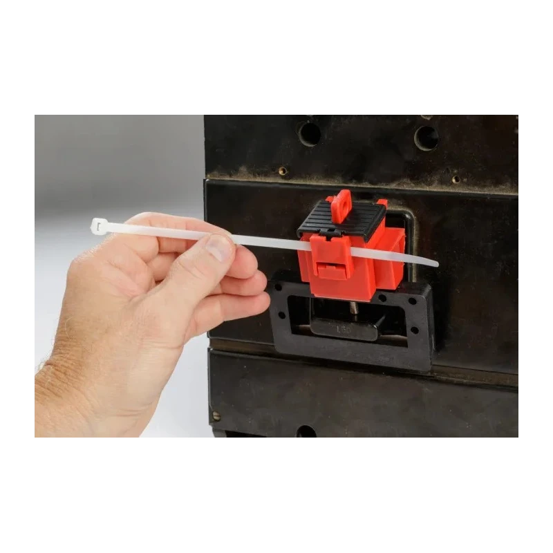 Brady Red 1-Lock Lockout Polypropylene Fibreglass Reinforced Nylon Circuit Breaker TAGLOCK OVERSIZED CIRCT BRKR LO PK6
