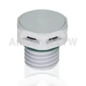 Amphenol Industrial VENT Series M12 Pressure Compensation Element, 12 mm Diameter, 16 mm Height and Width VENT-PS1NBK-O8002