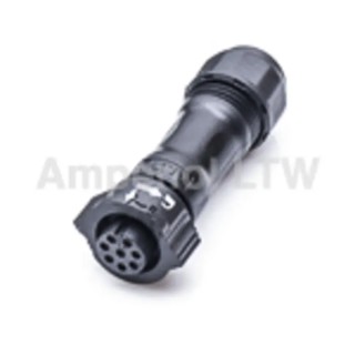 Amphenol Industrial Circular Connector 8 Contacts Cable Standard Socket Female IP68 X-LOK Series BD-08BFFA-QL8MP0