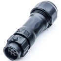 Amphenol Industrial Circular Connector 6 Contacts Cable Mount Socket Female IP68 Rated X-LOK Series BD-06BMFA-QL8MP0