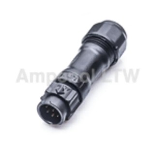 Amphenol Industrial Circular Connector 5 Contacts Cable Standard Plug Male IP68 X-LOK Series BD-05BMMA-QL8MP0