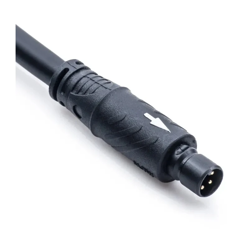 Amphenol Industrial Female 3 Way HS Lock D Size Sensor Actuator Cable 1m Q8D-03AMMM-QL8A01