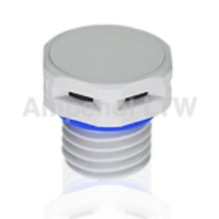 Amphenol Industrial Pressure Compensation Element 12 mm Diameter, 16 mm Height, IP69K Waterproof, Plastic VENT-PS1NBK-N8001
