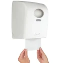 Aquarius Plastic White Wall Mounted Rolled Hand Towel Paper Towel Dispenser 248 mm x 297 mm x 374 mm 7375