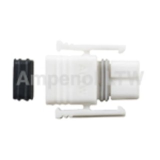 Amphenol Industrial SSL12 Male Cable Mount Connector 2 Way 1 Row Straight 250VAC/VDC 5A SSL12