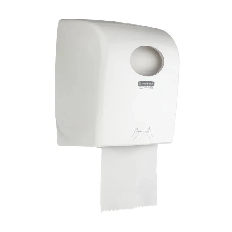 Aquarius Plastic White Wall Mounted Rolled Hand Towel Paper Towel Dispenser 248 mm x 297 mm x 374 mm 7375