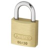 ABUS Keyed Brass and Steel Weatherproof Padlock 4mm Shackle Diameter 20mm Body XR0060 20