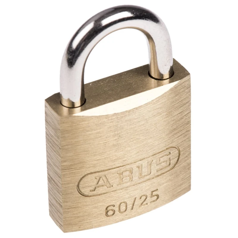 ABUS Key Steel Brass Weatherproof Padlock 25mm Body 4mm Shackle XR0060 25