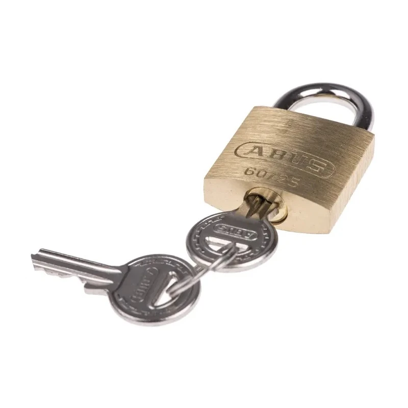 ABUS Key Steel Brass Weatherproof Padlock 25mm Body 4mm Shackle XR0060 25