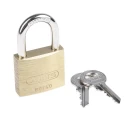 ABUS Weatherproof Keyed Alike Brass and Steel Padlock 6 mm Shackle, 40 mm Body XR006040K2
