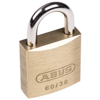 ABUS Keyed Steel Brass Weatherproof Padlock, 5 mm Shackle Diameter, 30 mm Body XR0060 30
