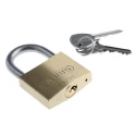ABUS Keyed Brass Weatherproof Padlock 8 mm Shackle, 50 mm Body XR0065IB50