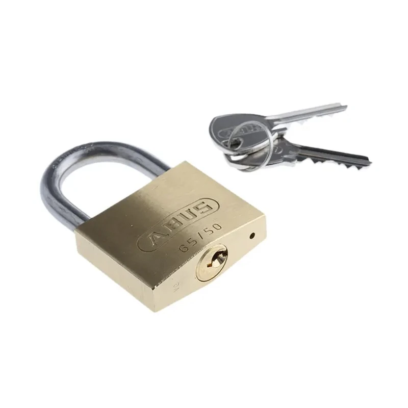 ABUS Keyed Brass Weatherproof Padlock 8 mm Shackle, 50 mm Body XR0065IB50