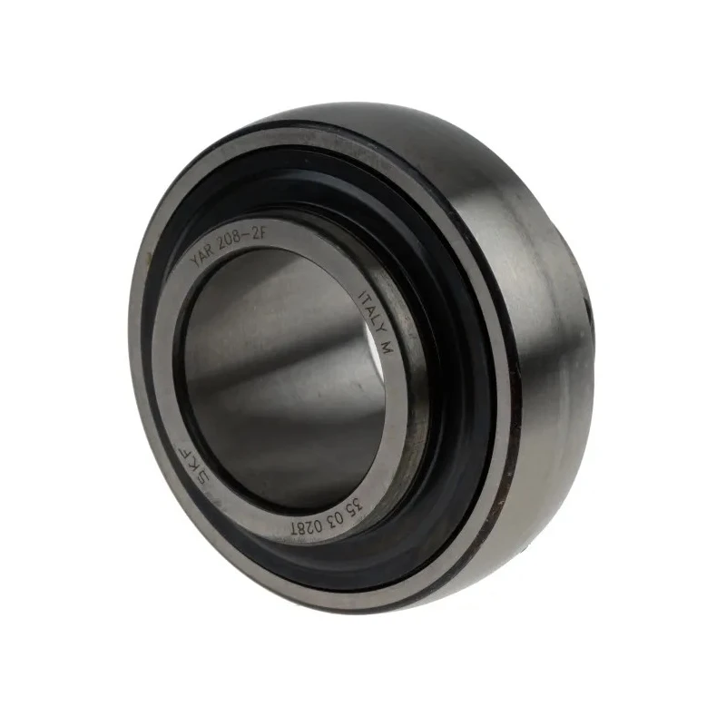 SKF Bearing Insert 40 mm Inside Diameter 80 mm Outside Diameter Steel Material 19kN Static Load Rating 30.7kN YAR 208-2F