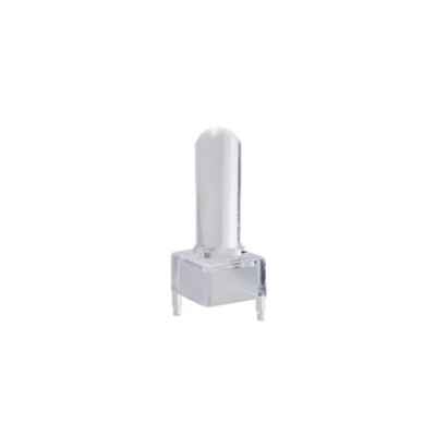 Bivar Surface Mount 1-Way Straight Rigid LED Light Pipe Clear Lens Polycarbonate 3 mm VLP-600-R
