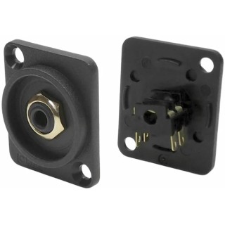 RS PRO 3.5 mm Panel Mount Female 2 Way Mono Jack Connector Nylon Housing Right Angle 175-0154