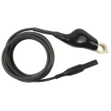 RS PRO Crocodile Clip Lead 1A, 48V, Black, 2 m Lead Length 175-0161