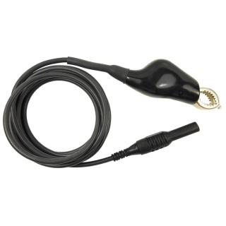 RS PRO Crocodile Clip Lead 1A, 48V, Black, 2 m Lead Length 175-0161