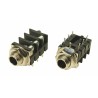 RS PRO Jack Connector 6.35 mm PCB Mount Female 3 Way Stereo 175-0155