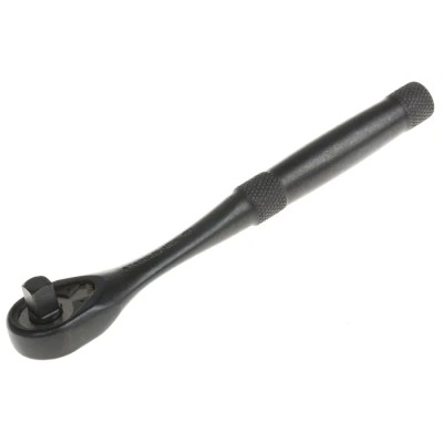 Stanley Proto 6.35 mm Ratchet with Ratchet Handle, Black Oxide Finish, 5in Overall Length 4749XLBL