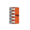 WAGO 221 Series Lever Connector 5-Way Terminal Block 450V 41A Cage Clamp 221-615