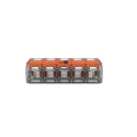 WAGO 221 Series Lever Connector 5-Way Terminal Block 450V 41A Cage Clamp 221-615
