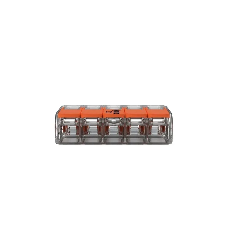 WAGO 221 Series Lever Connector 5-Way Terminal Block 450V 41A Cage Clamp 221-615