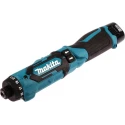 Makita 7.2 V Cordless Screwdriver, 5.6 Nm Torque, 650 rpm Speed, Brushed Motor, Hexagon Drive DF012DSE