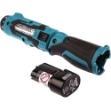 Makita 7.2 V Cordless Screwdriver, 5.6 Nm Torque, 650 rpm Speed, Brushed Motor, Hexagon Drive DF012DSE