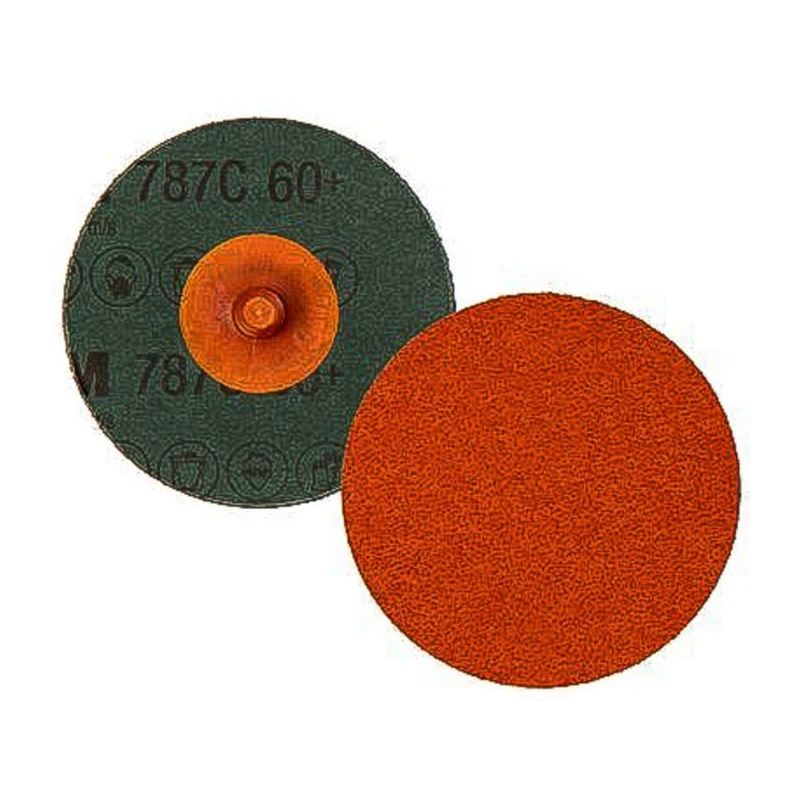 3M 787C Ceramic Fibre Abrasive Disc, 75 mm Diameter, P60 Grit, Fibre Backing, Roloc™ Attachment 89695
