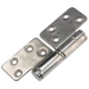 ROCA Brushed Stainless Steel Knuckle Hinge with Fixed Pin, Screw Fixing, 123mm x 84mm x 3mm 92 80 85
